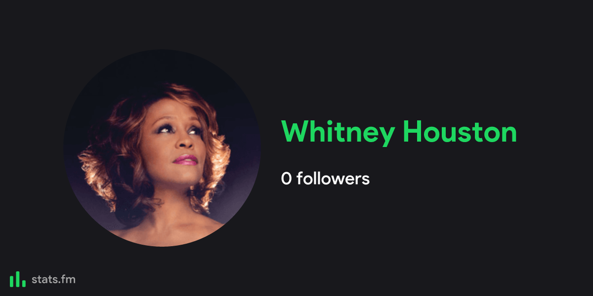 Whitney Houston Music Stats And More Stats Fm