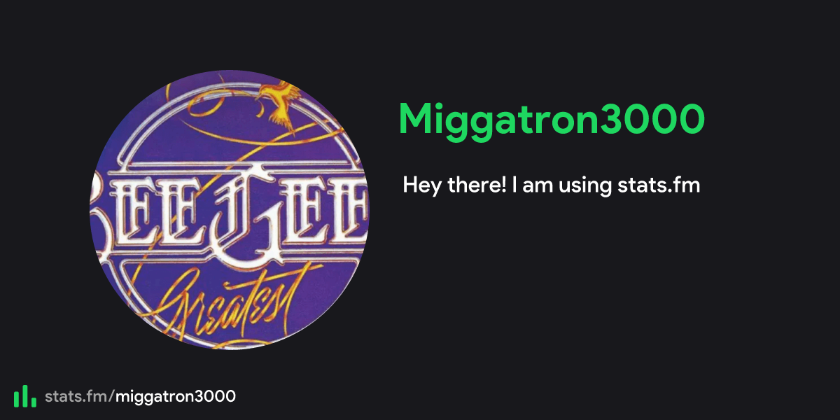 Miggatron3000 S Stats Streams And More Stats Fm