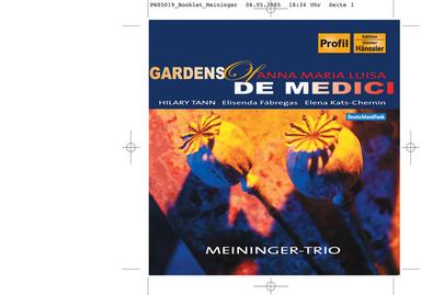 Tann: Gardens of Anna Maria Luisa De' Medici / Fabregas: Voces De Mi Tierra