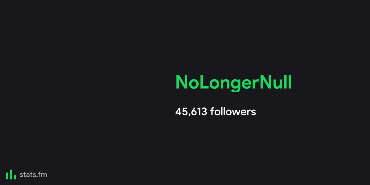 NoLongerNull music, stats and more | stats.fm