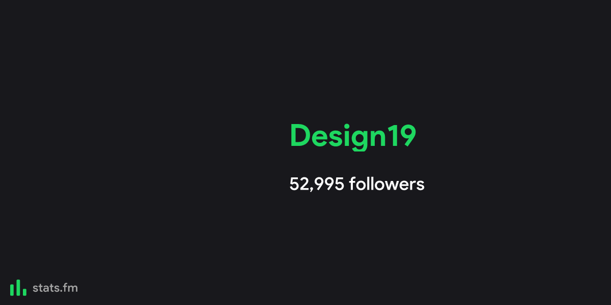 Design19 music, stats and more | stats.fm
