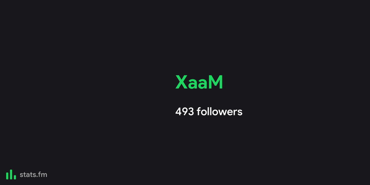 XaaM music, stats and more | stats.fm