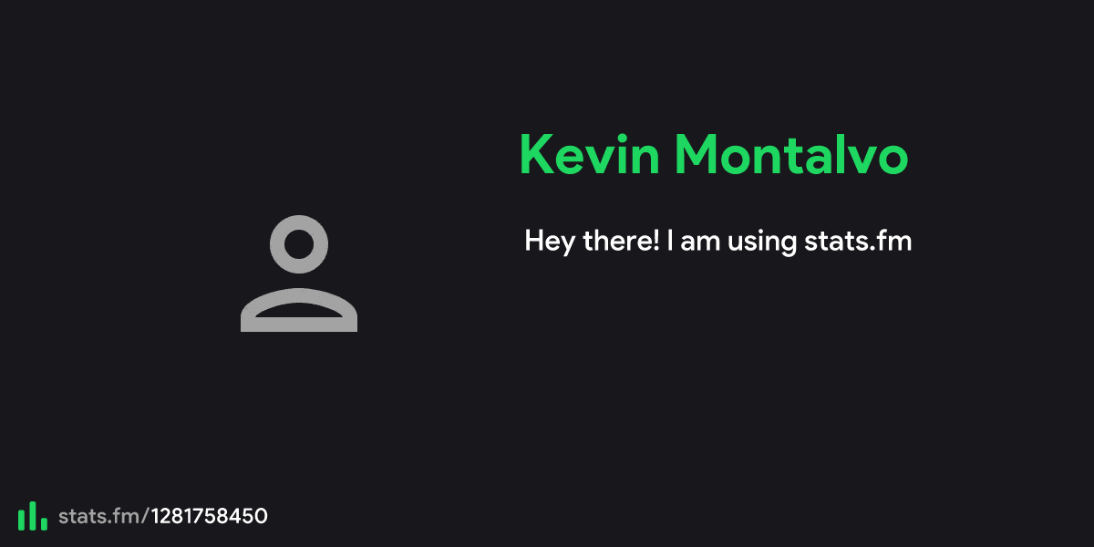 Kevin Montalvo's stats, streams and more | stats.fm