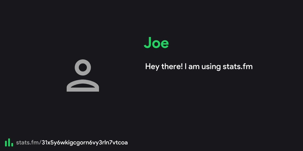 Joe's stats, streams and more | stats.fm