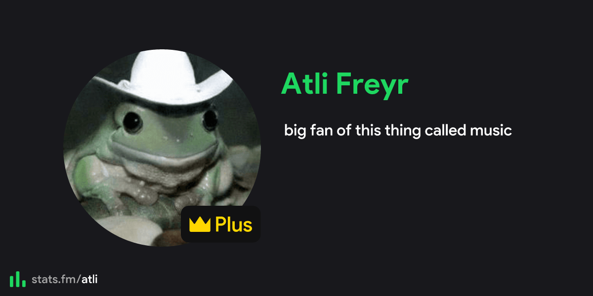 Atli Freyr's stats, streams and more | stats.fm