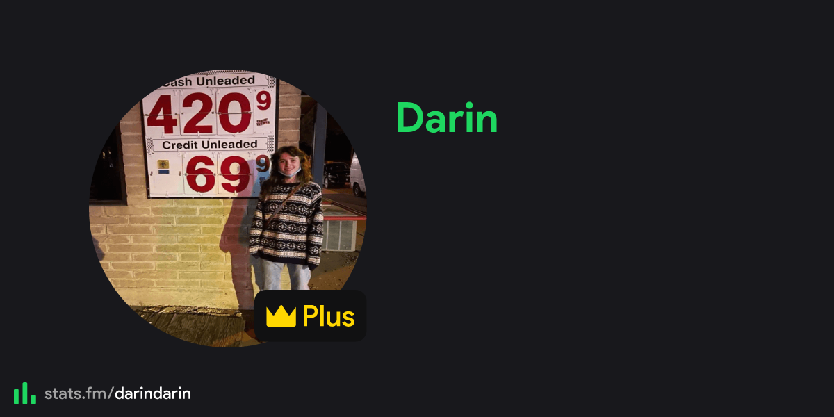 Darin's stats, streams and more | stats.fm