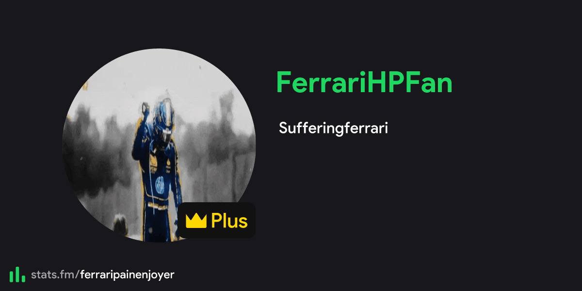 FerrariHPFan's stats, streams and more | stats.fm