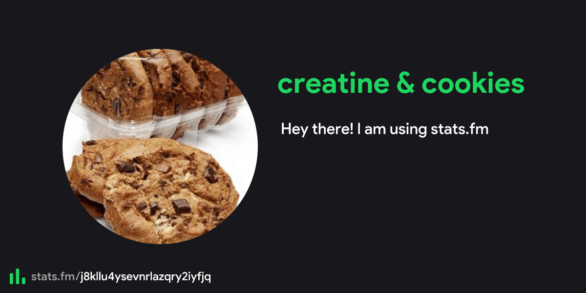 creatine & cookies' stats, streams and more | stats.fm