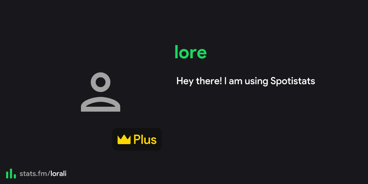 Lore s Stats Streams And More Stats fm