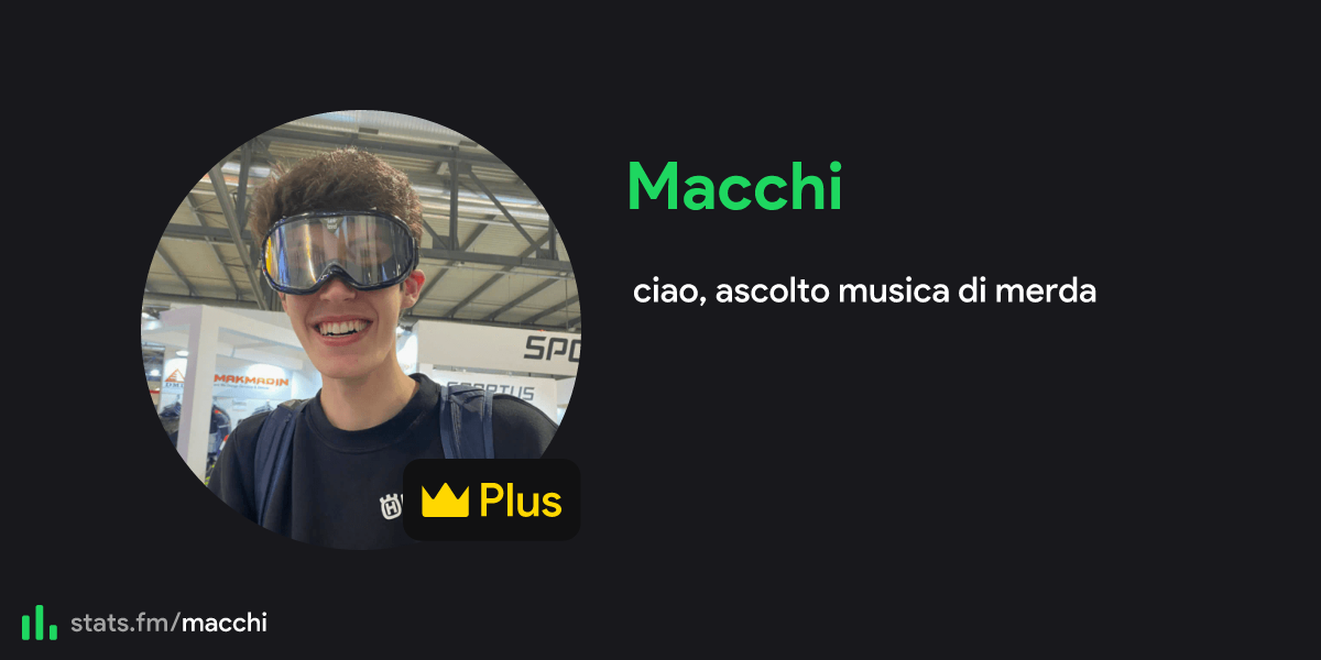 Macchi's stats, streams and more stats.fm