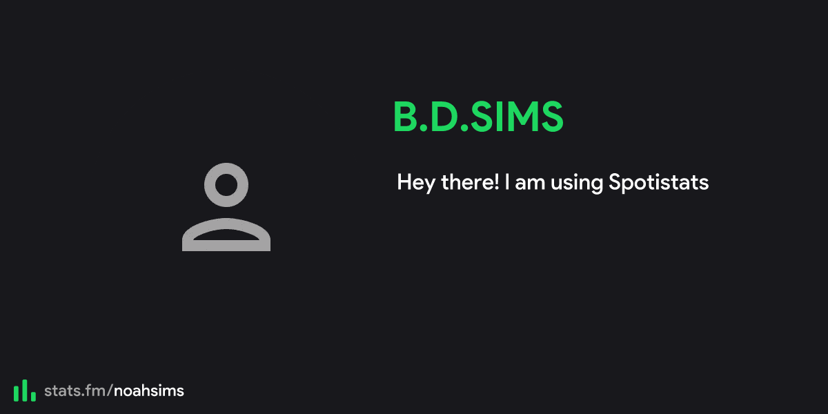 B.D.SIMS's stats, streams and more | stats.fm