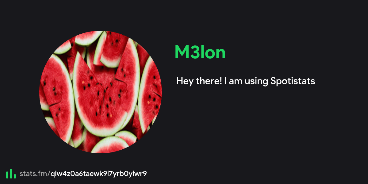 M3lon's stats, streams and more | stats.fm