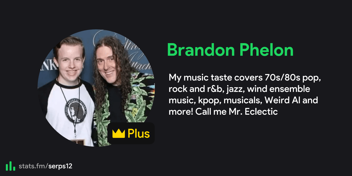 Brandon Phelon's stats, streams and more | stats.fm