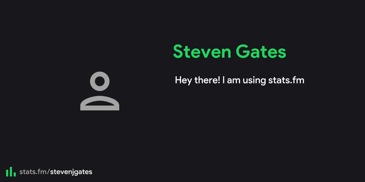Steven Gates' stats, streams and more | stats.fm
