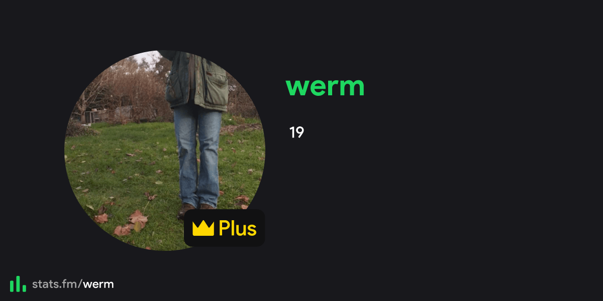 werm's stats, streams and more | stats.fm